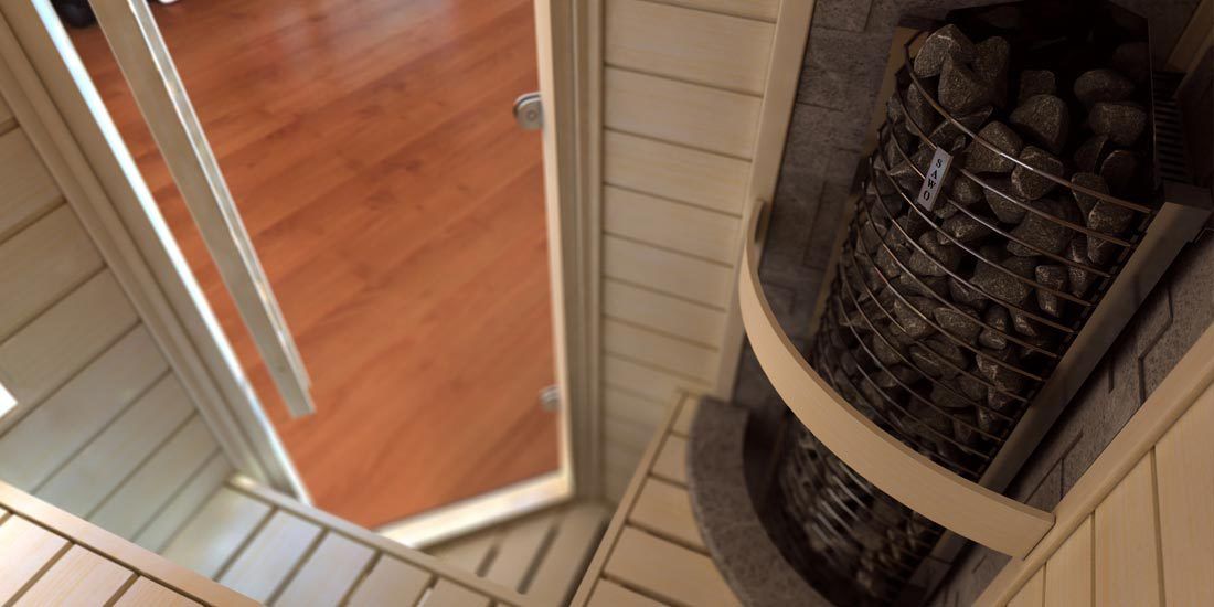 Электрическая печь SAWO TOWER TH3-45NB-CNR-P (4,5 квт, встроенный пульт, угловая) фотография