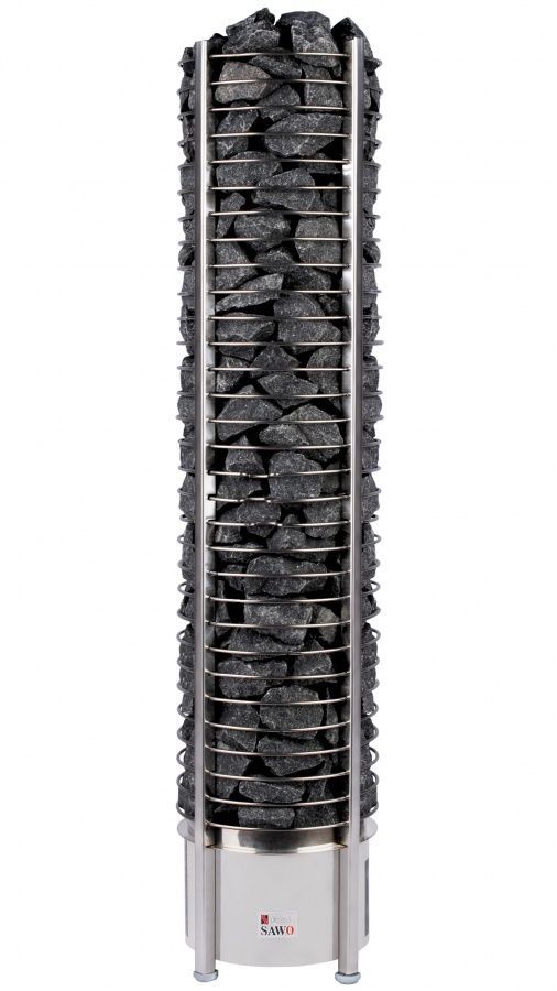 Электрическая печь SAWO TOWER TH6-120NI-P (12 квт, выносной пульт, встроенный блок мощности, нержавейка) фотография