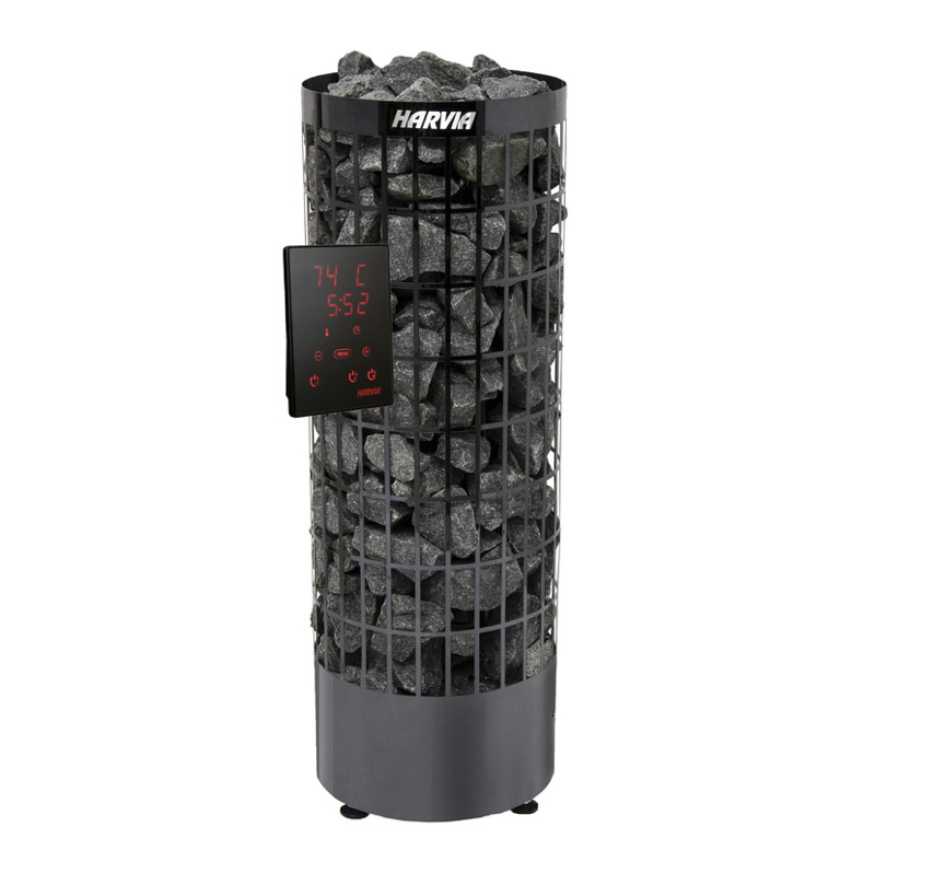 Электрическая печь Harvia Cilindro PC70XE, черная (с выносным пультом в комплекте) фотография