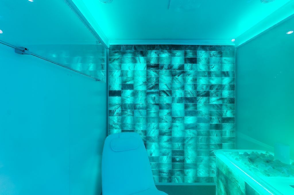 Соляная стена Himalaya c RGB подсв. (горизонтально) 1000х2200 мм фотография